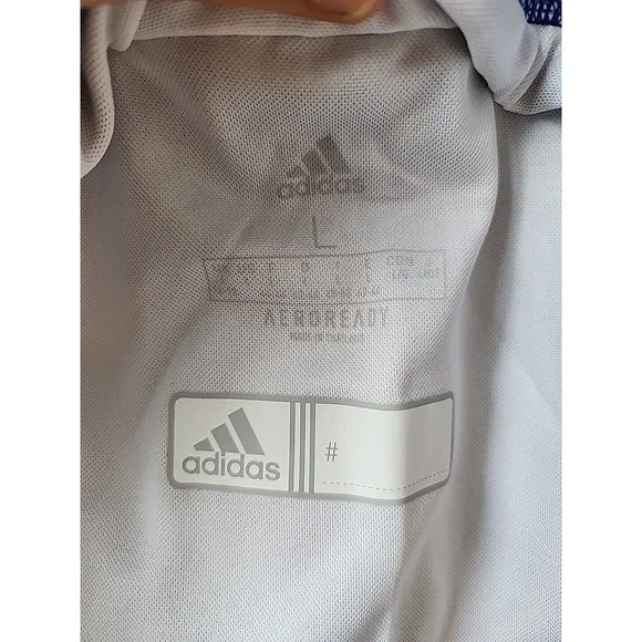 adidas Team 19 Running Split Shorts Womens L Royal Blue Lined NEW - Picture 2 of 7